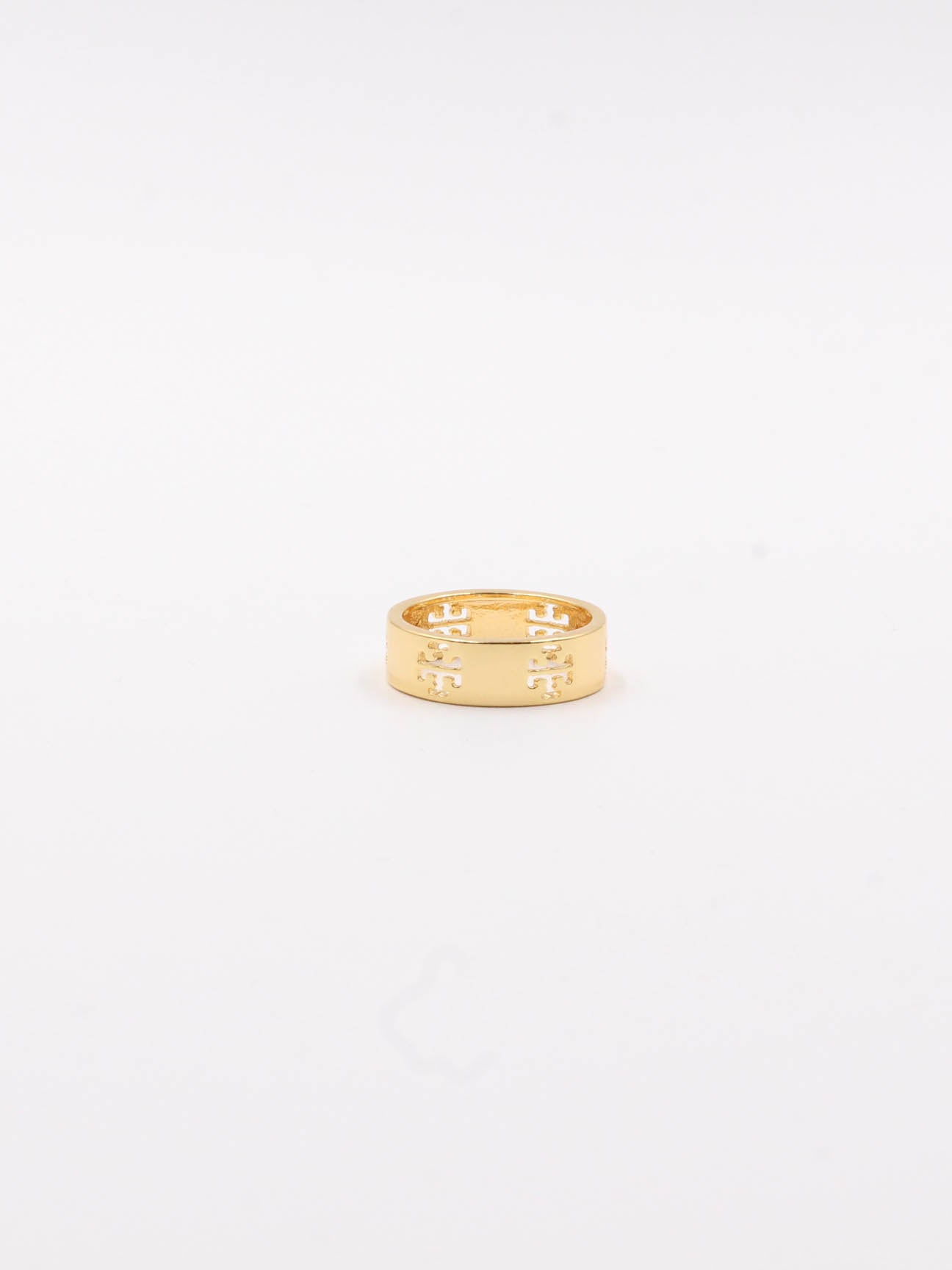 Tory Burch silver and gold ring - خاتم توري بورش فضي و ذهبي خواتم tory burch ذهبي 7