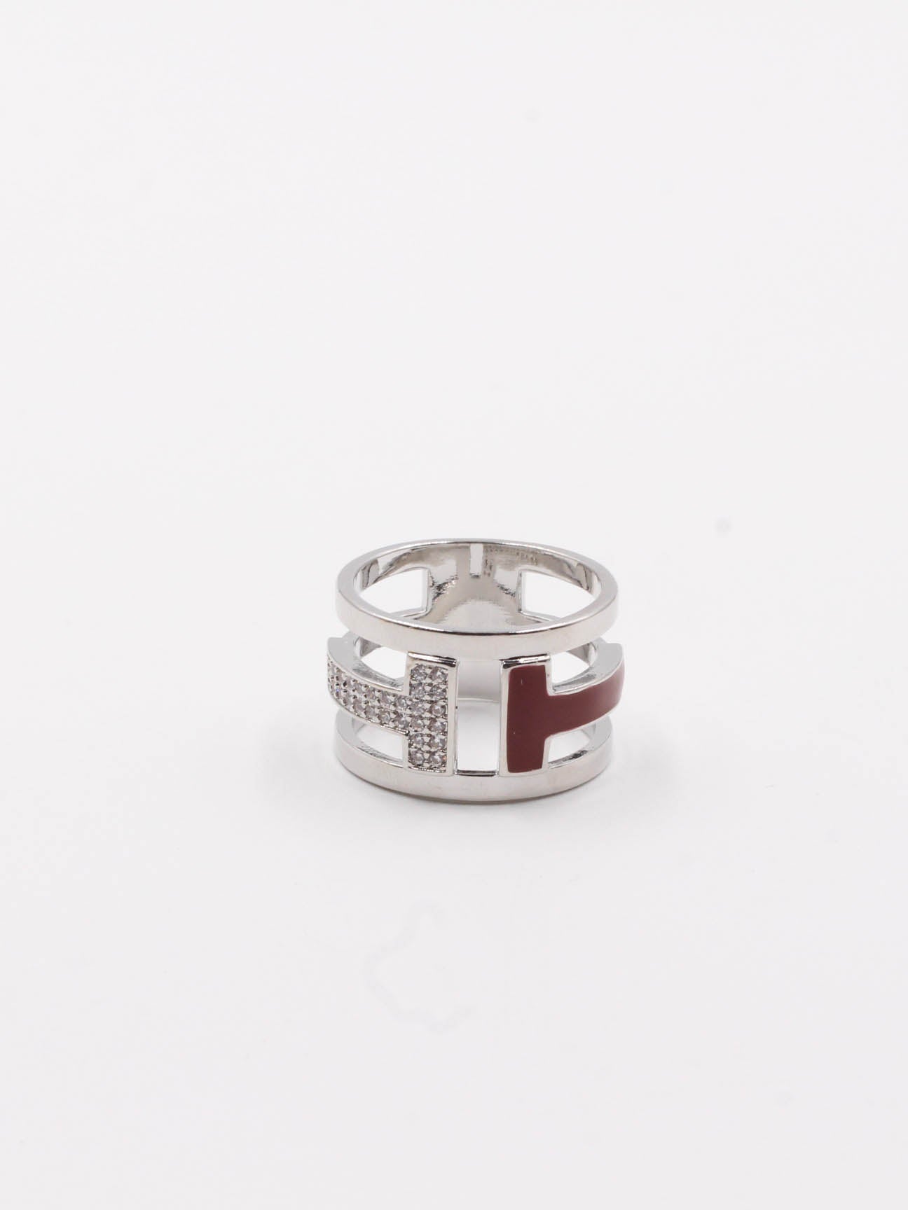 Tiffany colors ring - خاتم تيفاني ألوان خواتم tiffany عنابي فضي 8