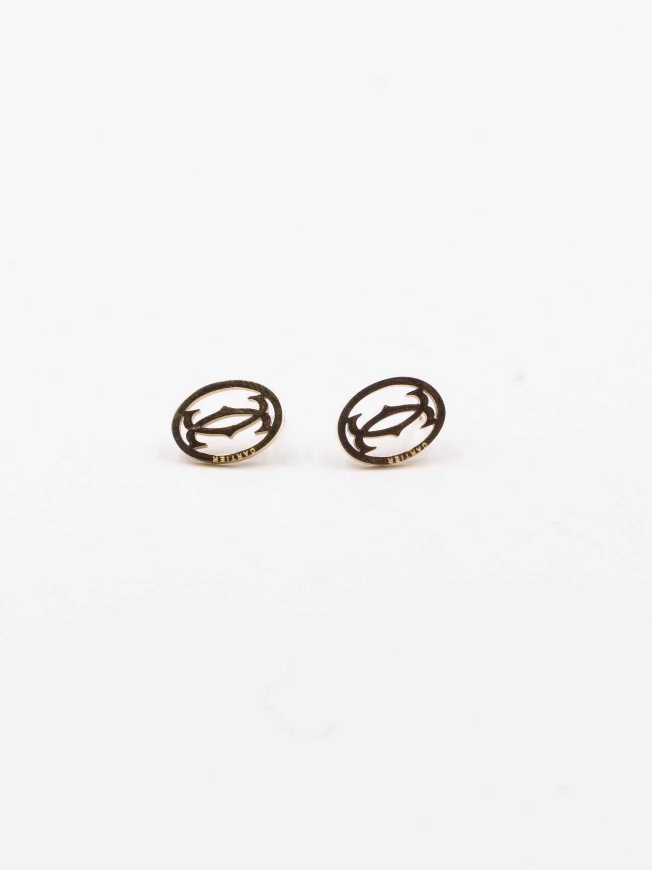 Cartier Gold Circle Earring - حلق كارتير سيركل ذهبي حلق Jewel