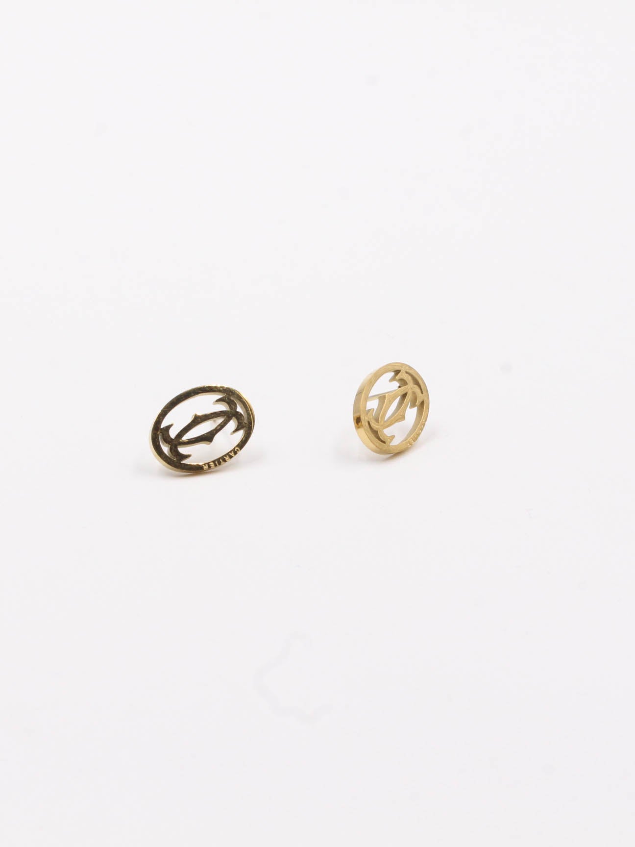Cartier Gold Circle Earring - حلق كارتير سيركل ذهبي حلق Jewel ذهبي