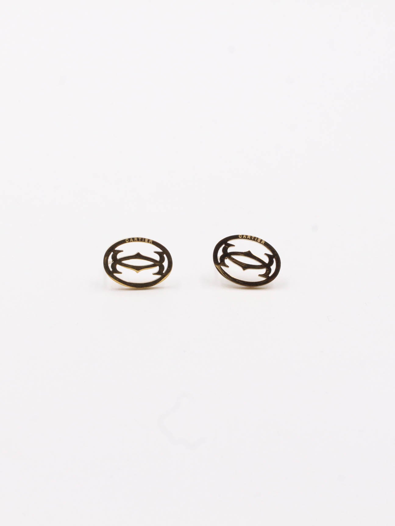 Cartier Gold Circle Earring - حلق كارتير سيركل ذهبي حلق Jewel