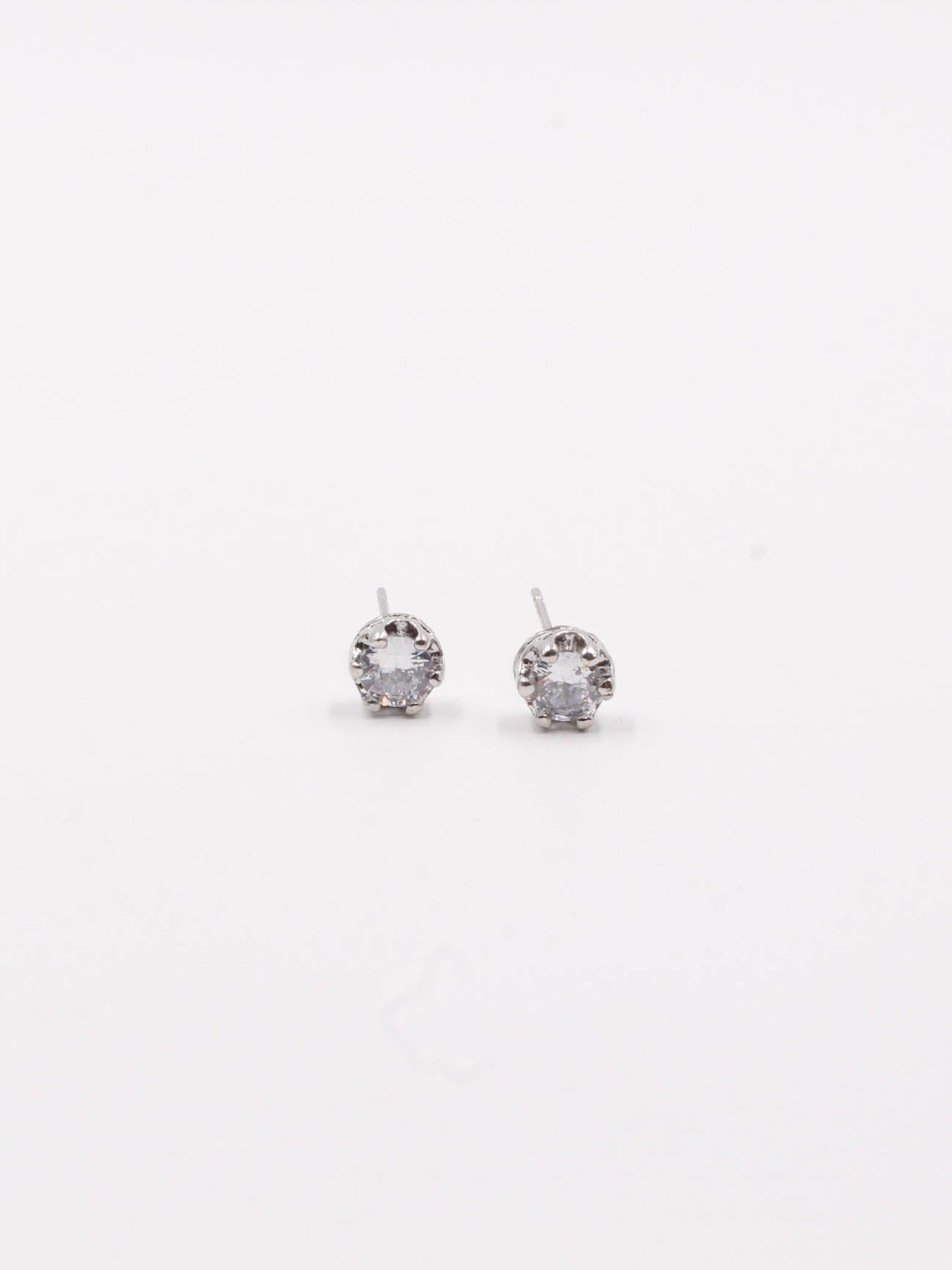 small zircon earring - حلق زركون صغير حلق Jewel فضي