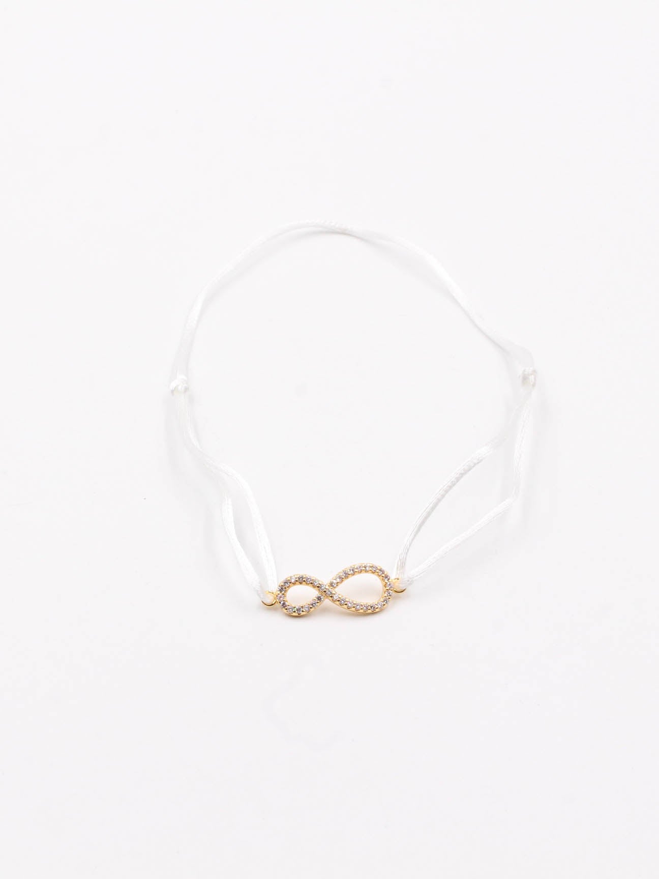 Infinity Ankelt - خلخال انفنتي خلاخل Jewel ابيض ذهبي