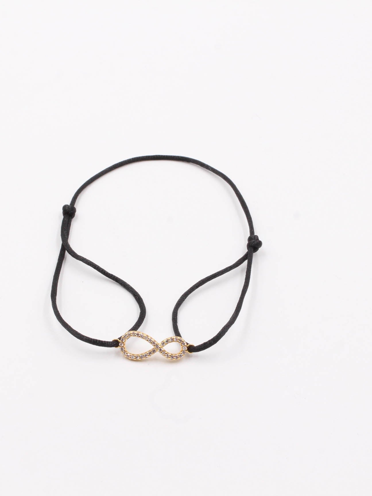 Infinity Ankelt - خلخال انفنتي خلاخل Jewel اسود ذهبي