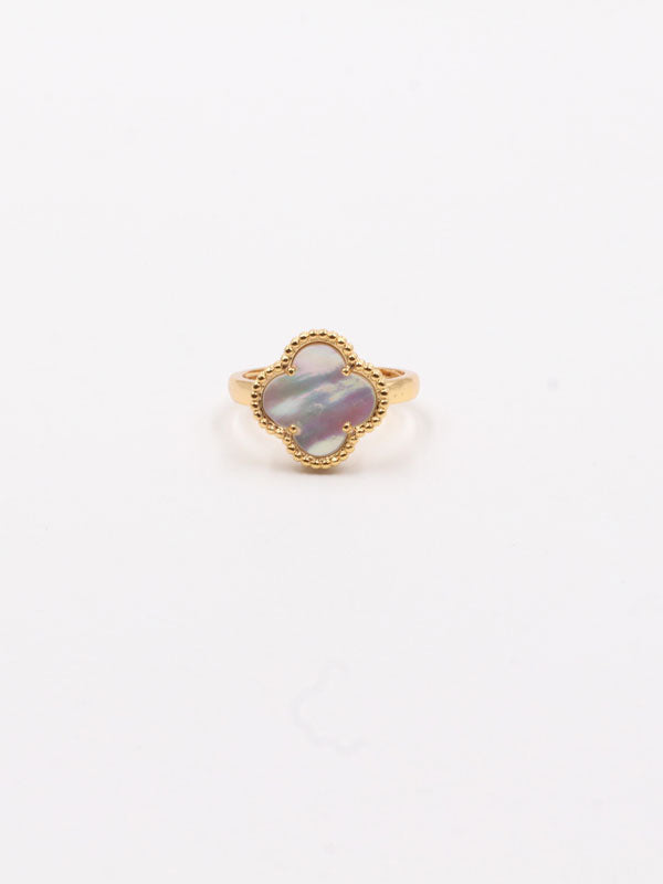 Van Cleef ring natural stone - خاتم فان كليف حجر طبيعي خواتم van cleef أبيض ذهبي