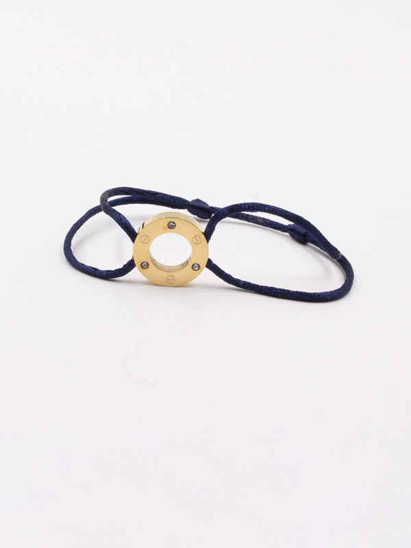Cartier cubic zirconia bracelet - أسوارة كارتير خيط زركون اسواره Jewel كحلي ذهبي