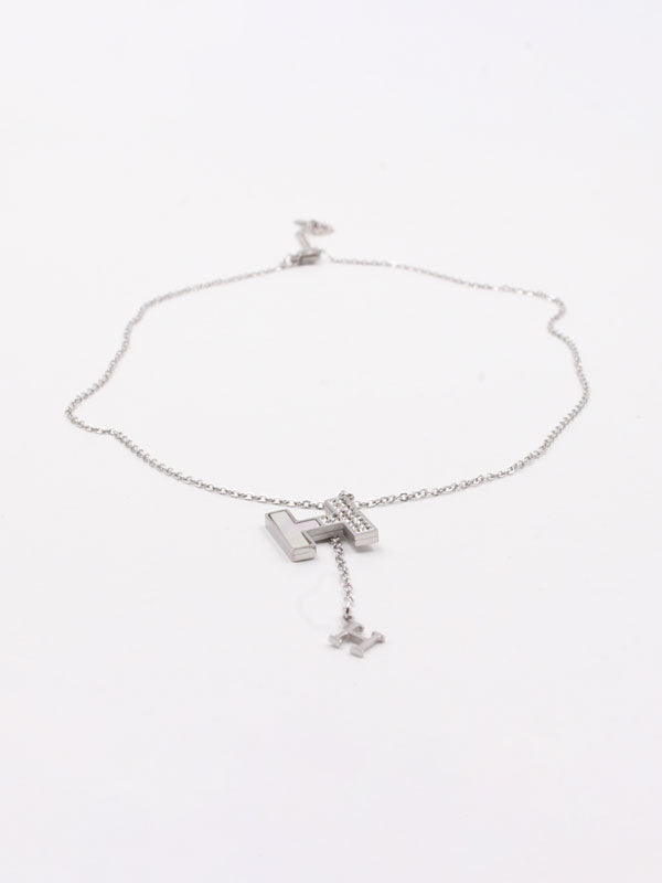 Silver Hormuz necklace - سلسال هرمز فضي سلسال HERMES