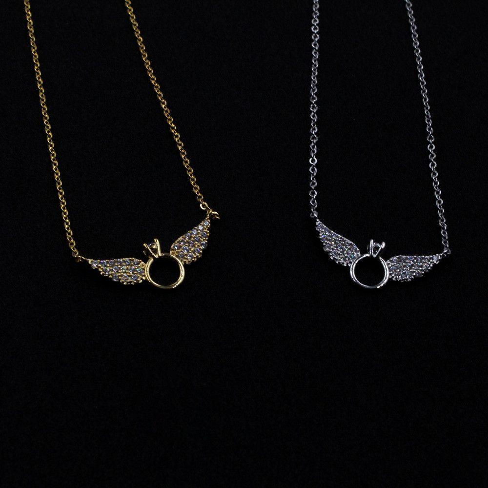سلسال تيفاني جناح زركون صغير سلسال tiffany