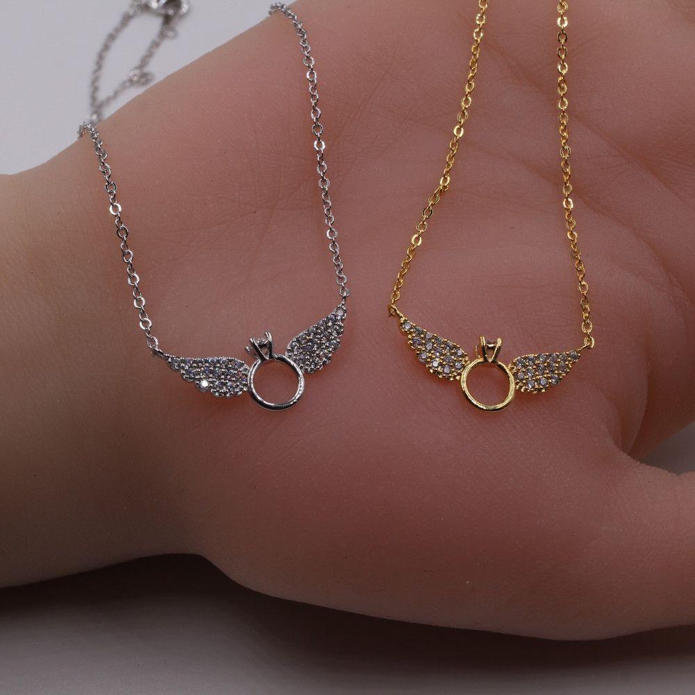 سلسال تيفاني جناح زركون صغير سلسال tiffany