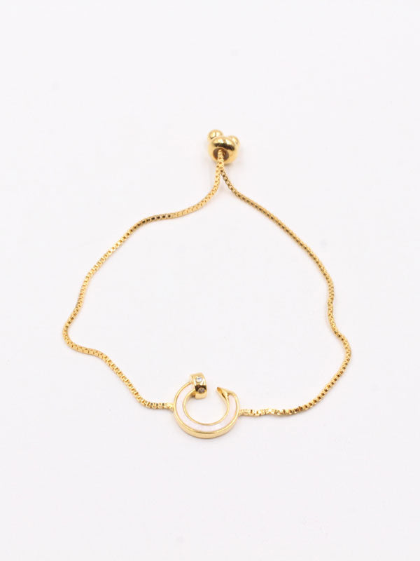 Cartier Shell Zipper Stud Bracelet-أسوارة كارتير مسمار سحاب شيل اسواره CARTIER ذهبي
