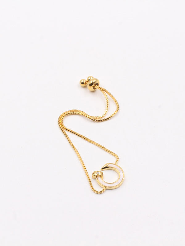 Cartier Shell Zipper Stud Bracelet-أسوارة كارتير مسمار سحاب شيل اسواره CARTIER