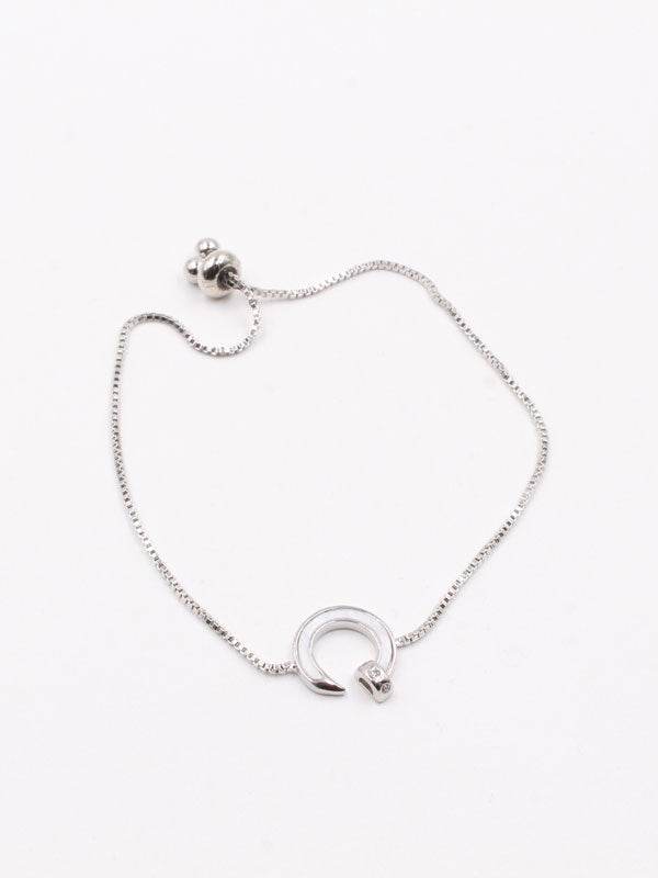 Cartier Shell Zipper Stud Bracelet-أسوارة كارتير مسمار سحاب شيل اسواره CARTIER فضي