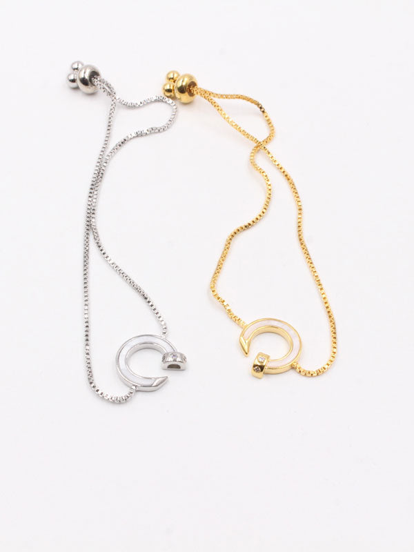 Cartier Shell Zipper Stud Bracelet-أسوارة كارتير مسمار سحاب شيل اسواره CARTIER