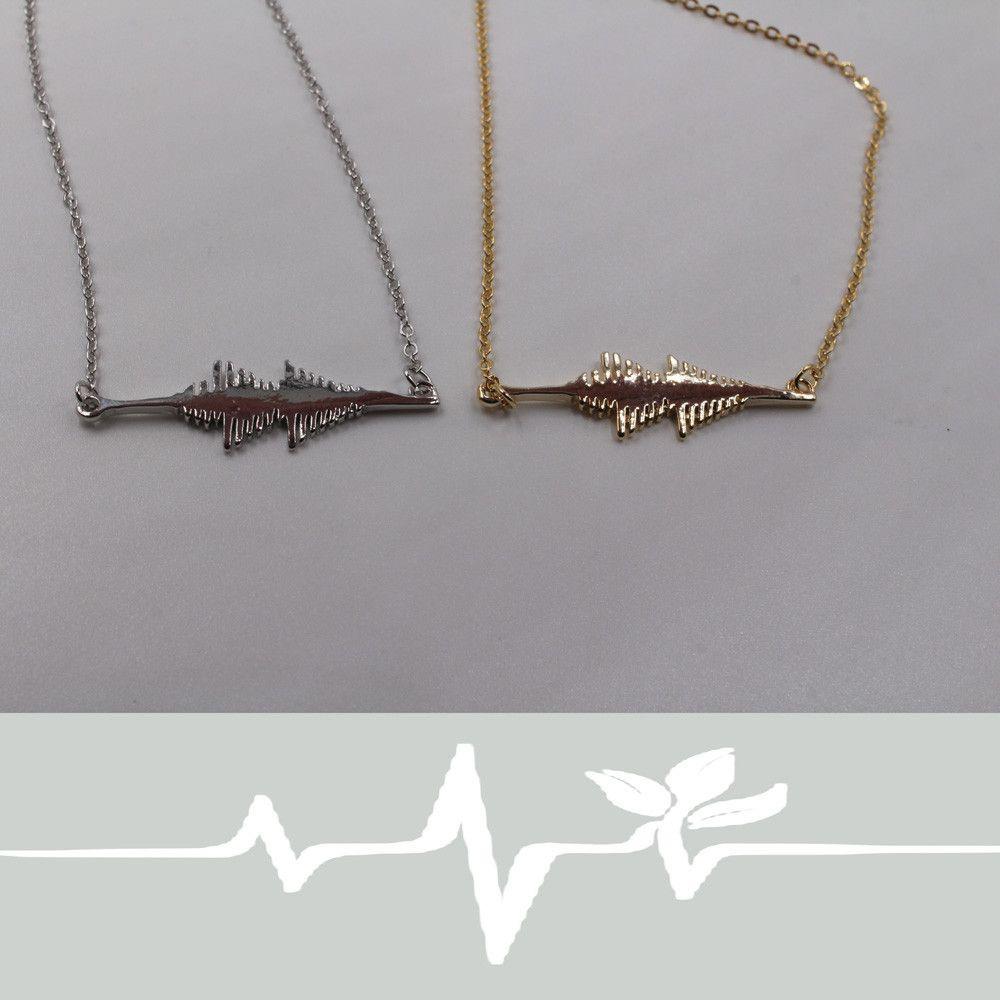 سلسال نبض القلب معدني سلسال متوفر 2 لون