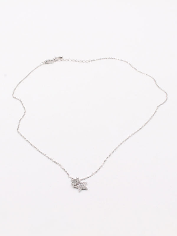 سلسال نجوم ناعم سلسال Jewel فضي