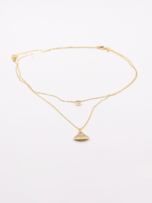 سلسال بولغاري طبقتين زركون سلسال bvlgari