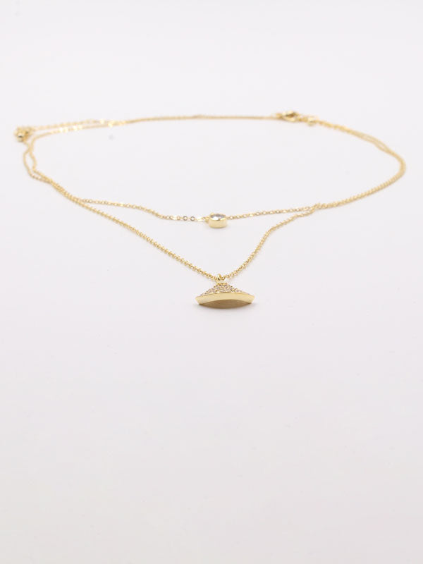 سلسال بولغاري طبقتين زركون سلسال bvlgari