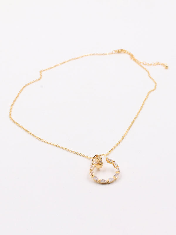 سلسال كارتير مسمار زركون سلسال Jewel ذهبي