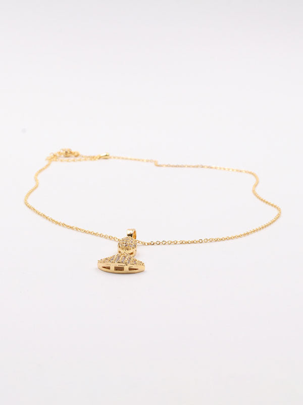 سلسال بولغاري زركون سلسال bvlgari ذهبي