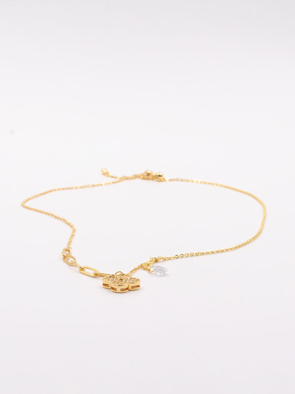 سلسال فان كليف ناعم بفص زركون سلسال van cleef