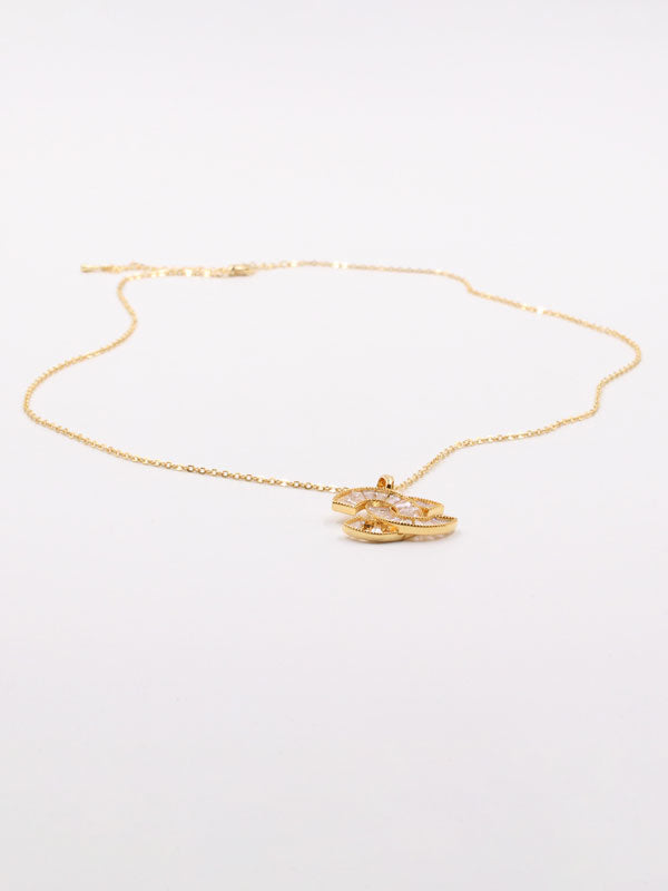 سلسال شانيل كيوبك زركون سلسال chanel ذهبي