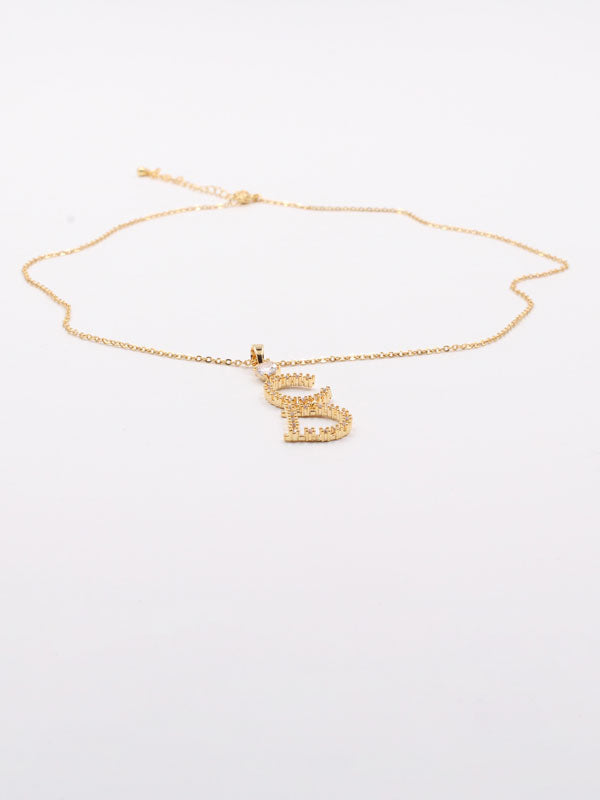 سلسال سي ديور زركون سلسال dior ذهبي