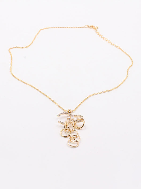 سلسال شانيل دندوش زركون سلسال chanel ذهبي