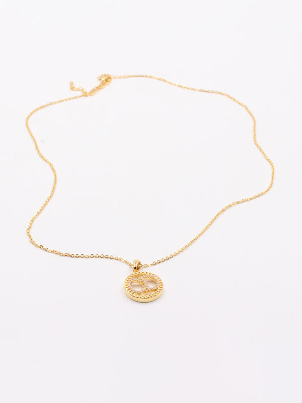 سلسال cd صغير زركون سلسال Jewel ذهبي