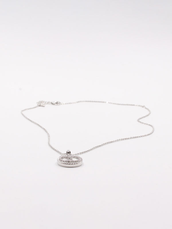 سلسال cd صغير زركون سلسال Jewel فضي