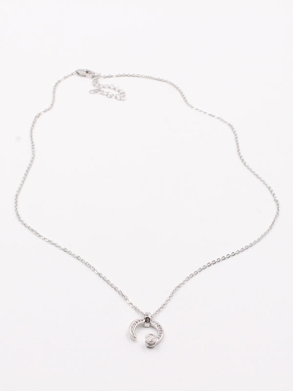 سلسال كارتير مسمار صغير سلسال Jewel فضي