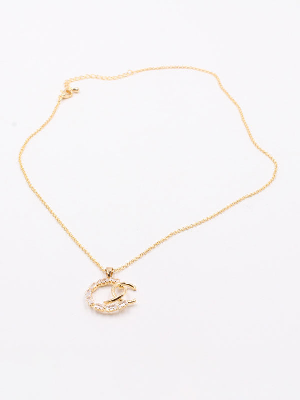 سلسال شانيل زركون سلسال chanel ذهبي