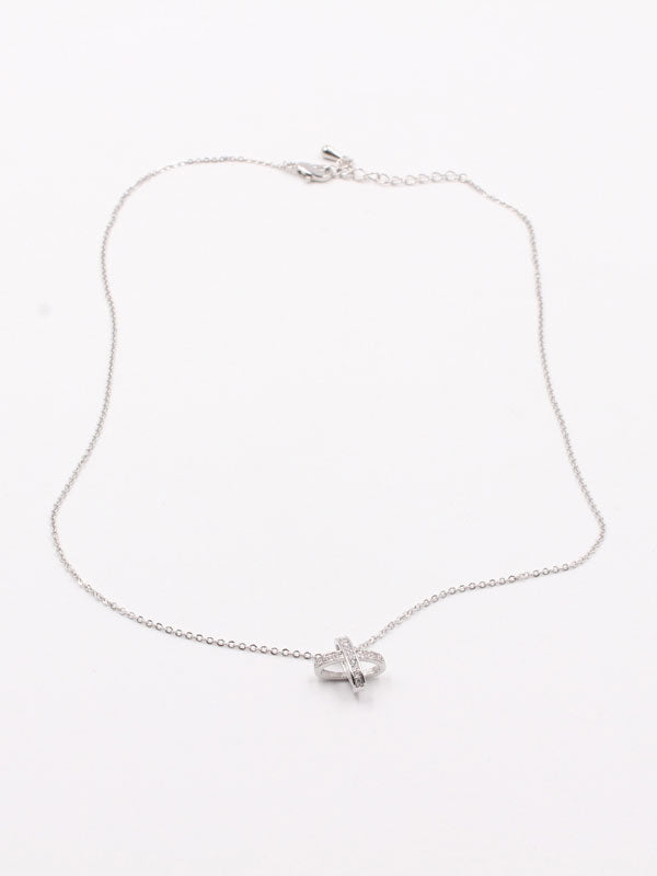 سلسال شوميه زركون صغير سلسال chaumet فضي