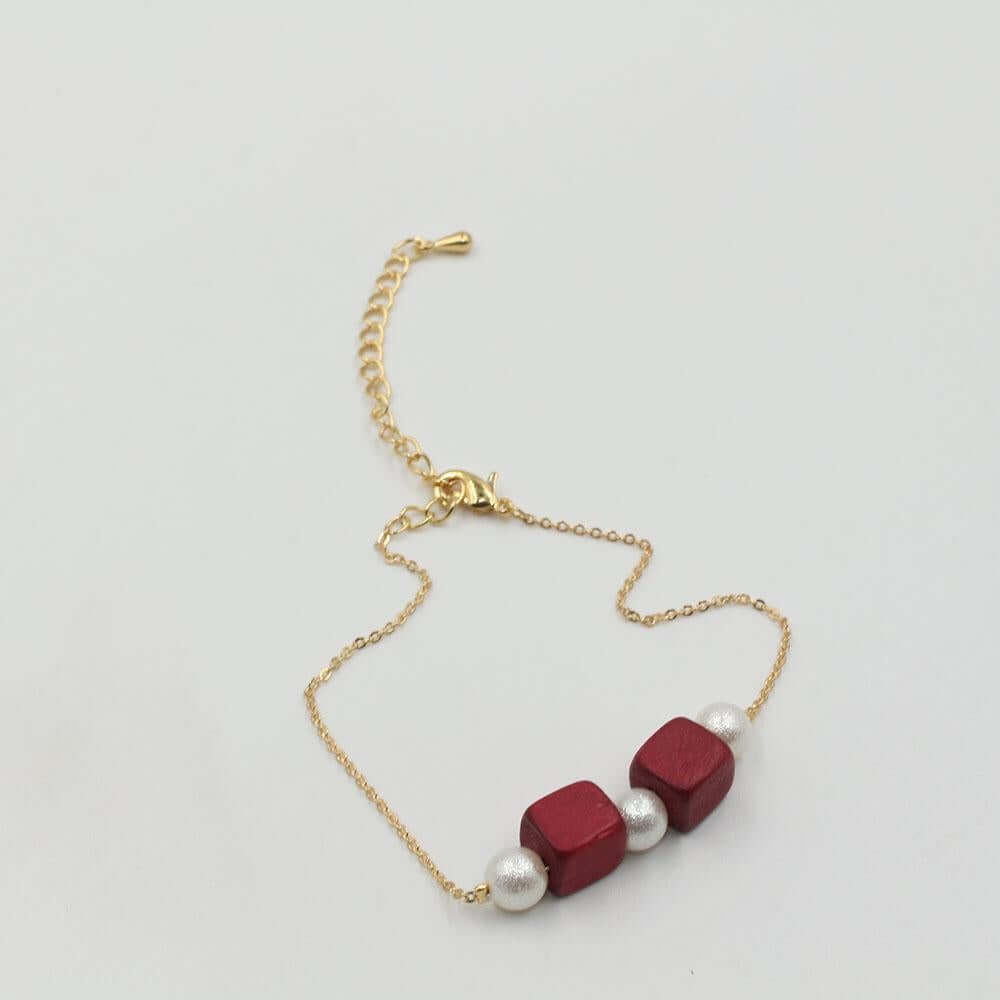 اسواره سكوب خشبيه بالولو اسواره متوفر 6 لون عنابي