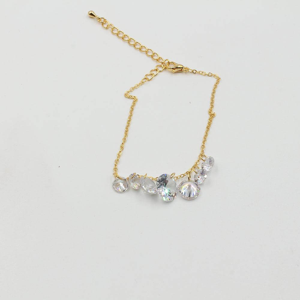 اسوارة دندوش زركون اسواره متوفر 2 لون ذهبي