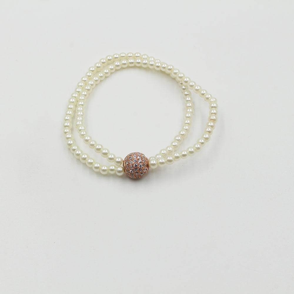 اسواره لولو من طبقتين زركون اسواره متوفر 3 لون نحاسي