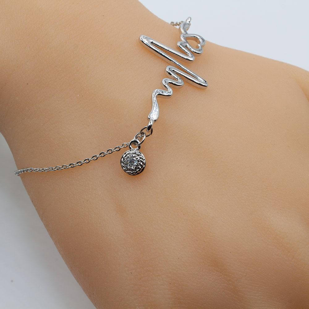 اسوارة نبض القلب بفص كريستال اسواره متوفر 2 لون