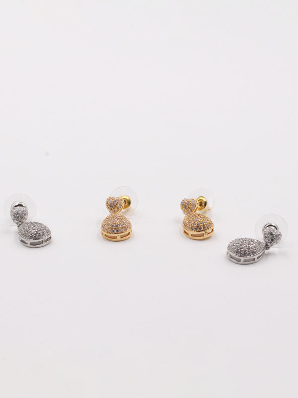 حلق دمعتين زركون صغير حلق متوفر 1 لون