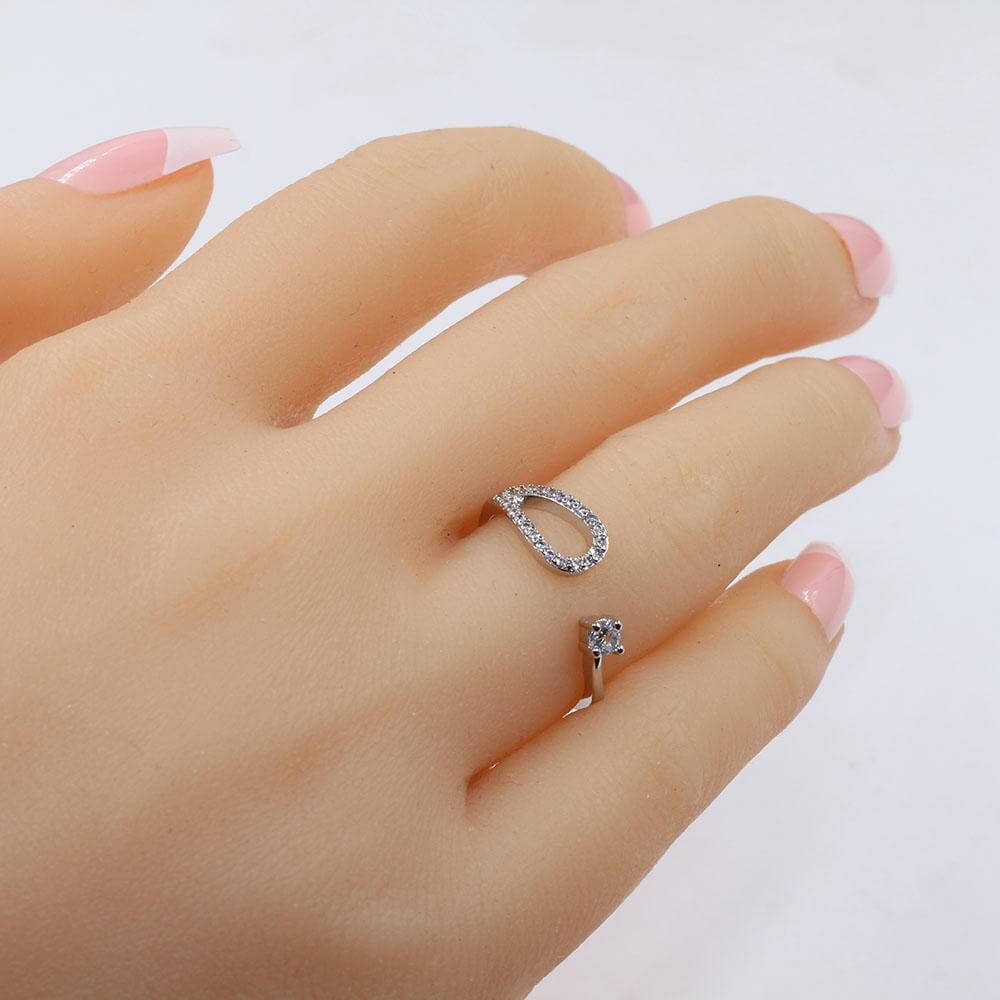 خاتم دايموند زركون خواتم متوفر 2 لون