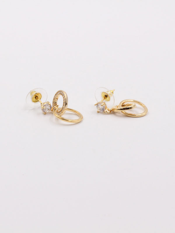 حلق دوائر زركون حلق متوفر 1 لون