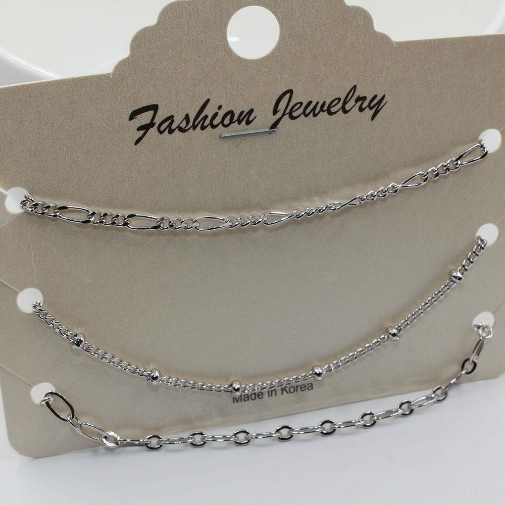 طقم اساور كوريه اسواره متوفر 2 لون فضي