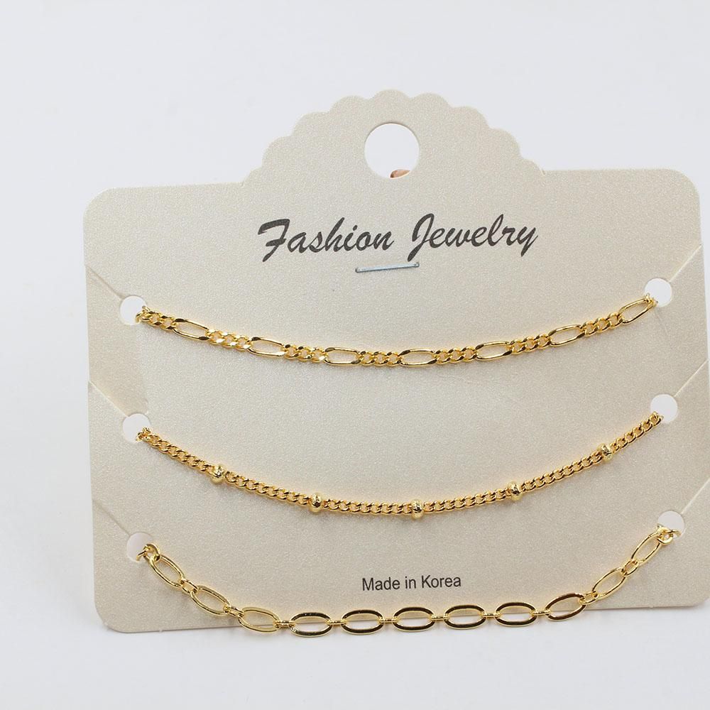 طقم اساور كوريه اسواره متوفر 2 لون ذهبي