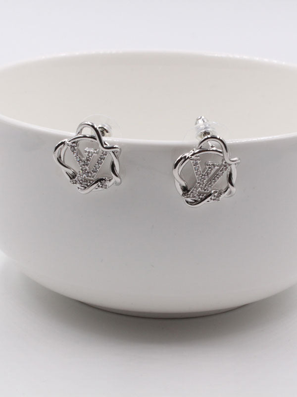 حلق لويس فيتون زركون LV حلق louis vuitton