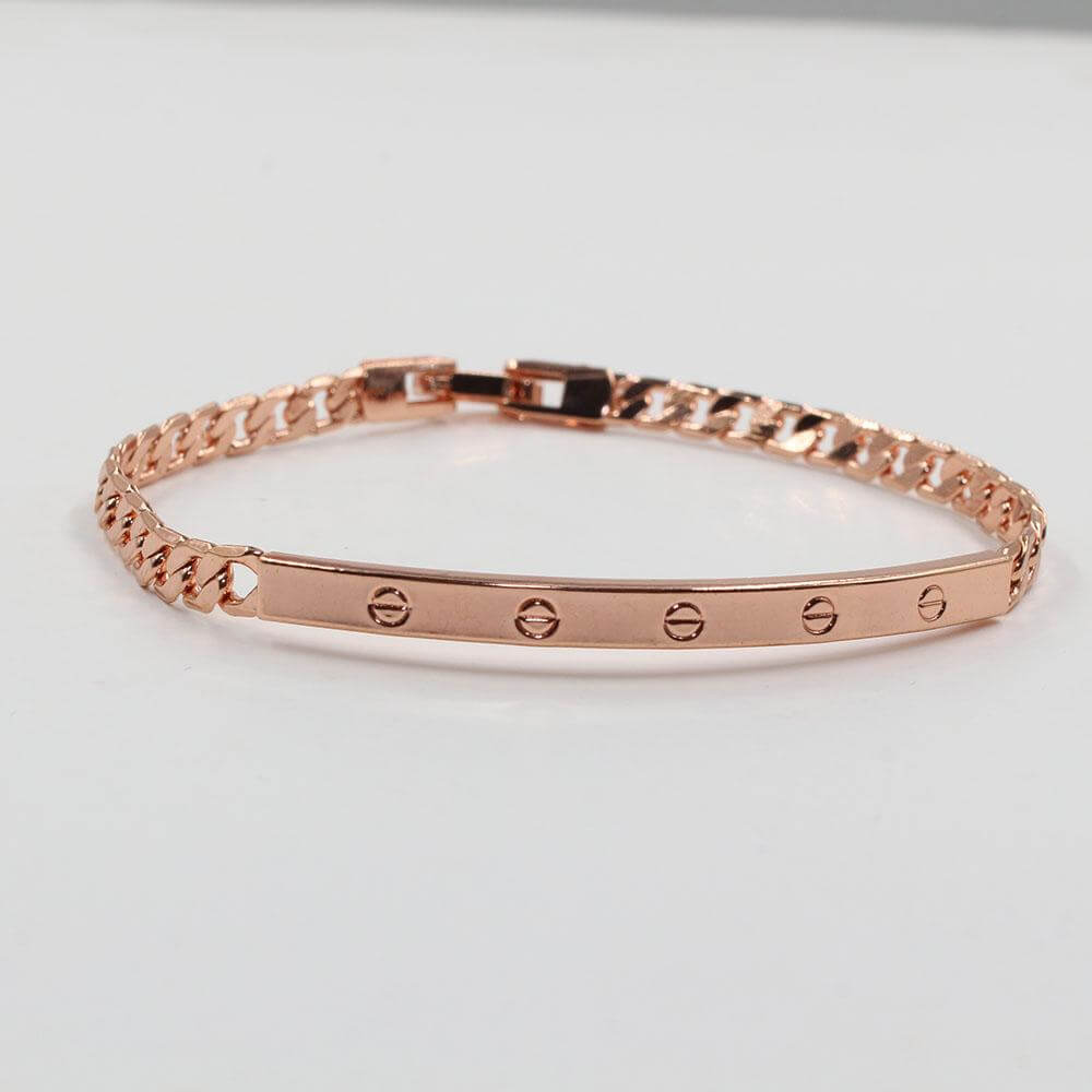 اسواره كارتير سلسله عريضه اسواره متوفر 3 لون نحاسي