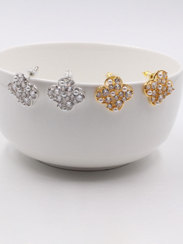 حلق فان كليف زركون لولو حلق van cleef