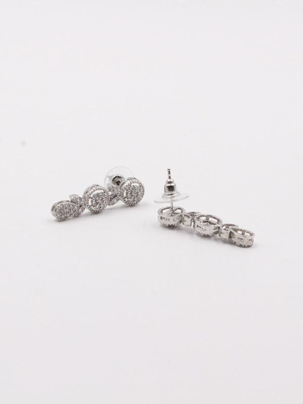 حلق زركون سهره طويل دوائر حلق متوفر 1 لون