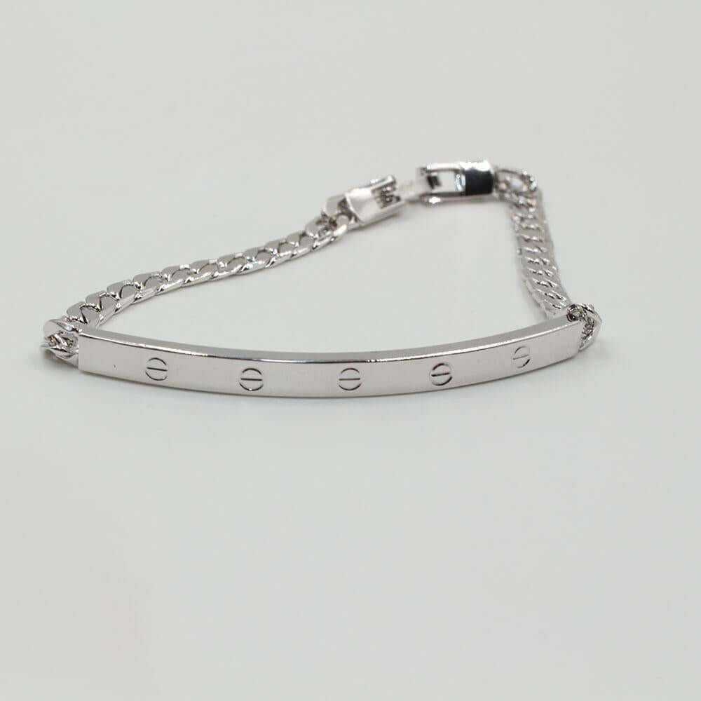 اسواره كارتير سلسله عريضه اسواره متوفر 3 لون فضي