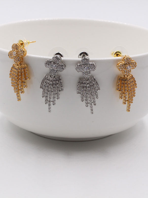 حلق سهره زركون الثريا حلق متوفر 1 لون