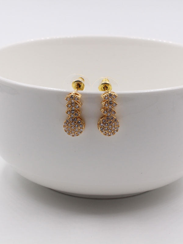 حلق زركون سهره ناعم حلق متوفر 1 لون ذهبي