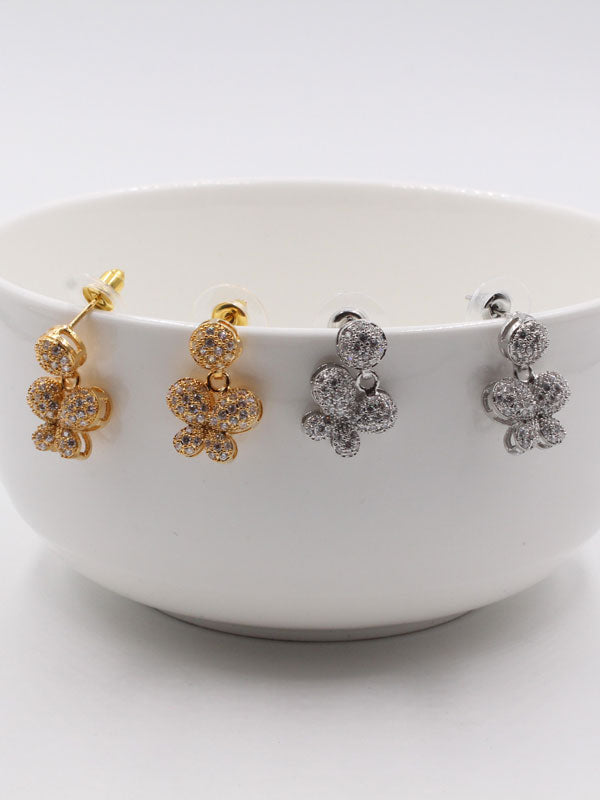 حلق زركون سهره فراشة حلق متوفر 1 لون