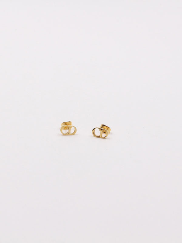 حلق ديور صغير 1 mm حلق dior ذهبي
